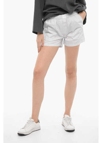 Pantaloni scurti Eytys High Waisted Quinn Illusion Shorts With Rainbow Seams White Femei (BM 19179953) 1