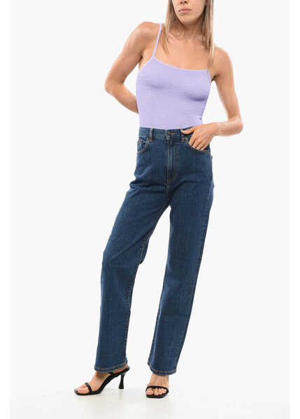 Blugi drepti JEANERICA Cotton Stretch Eiffel Jeans 21Cm Blue Femei (BM 19179971) 4