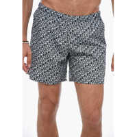 Bermude Allover Logo Print Boxer Swimsuit Barbati
