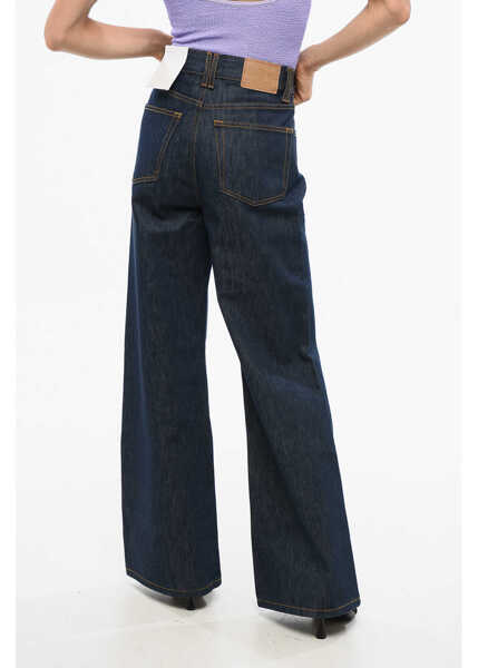 Blugi drepti JEANERICA Wide Leg Lili Jeans With Visible Stitching 31Cm Blue Femei (BM 19179980) 2