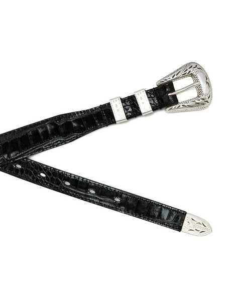 Curele Adriano Meneghetti Palladium leather belt Black Femei (BM 19180746) 2