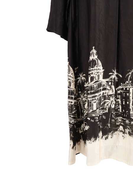 Rochii Shirt A Porter Portofino V-neck dress Black   Femei (BM 19180881) 3