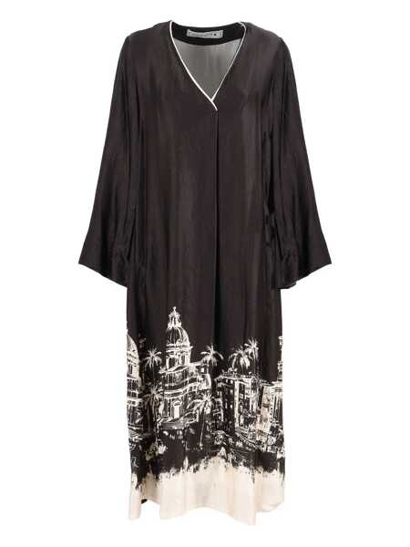 Rochii Shirt A Porter Portofino V-neck dress Black   Femei (BM 19180881) 1
