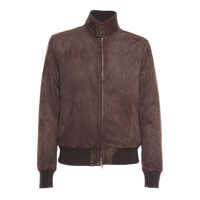 Geci de iarna JACKET WITH DOUBLE SLIDER ZIP, BARRACUDA COLLAR WITH 2BUTTONS, 2WELT SIDE POCKETS, BOTTOM GARMENT AND CUFFS IN RIB KNIT. GOOSE DOWN PADDING. Barbati