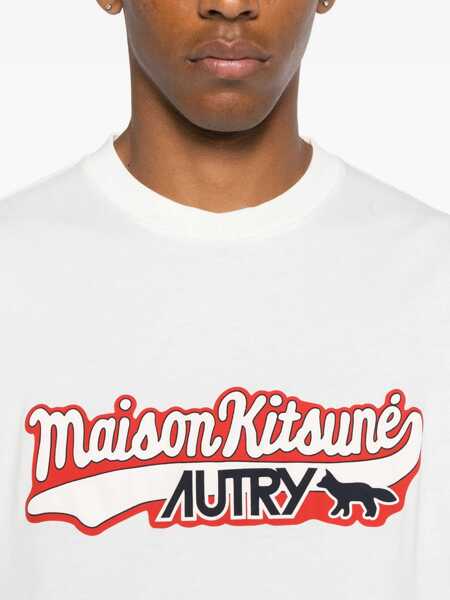 Tricouri AUTRY AUTRY X MAISON KITSUNE T-SHIRT TSPXMK2W WHITE White Barbati (BM 19181400) 4