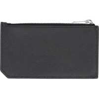 Portofele Saint Laurent pentru Barbati - Portofele Saint Laurent Zippered Card Holder BLACK Barbati (BM 19181486) - B-mall.ro