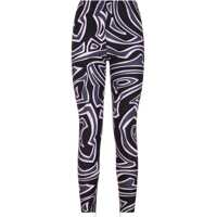 Pantaloni casual Labyrinth Print Leggings Femei