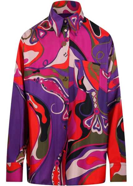 Bluze PUCCI Orchid Print Shirt MULTICOLOUR Femei (BM 19189067) 1