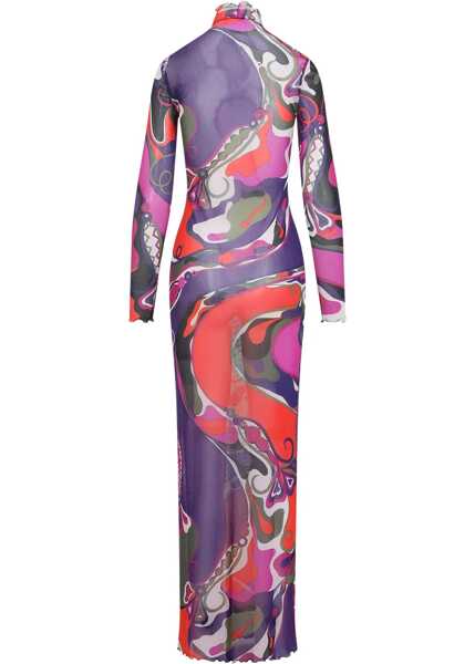 Rochii casual PUCCI Orchid Print Dress MULTICOLOUR Femei (BM 19189118) 2