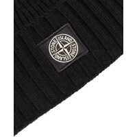 Caciuli pentru Baieti - Caciuli Stone Island Beanie Hat BLACK Baieti (BM 19189121) - B-mall.ro