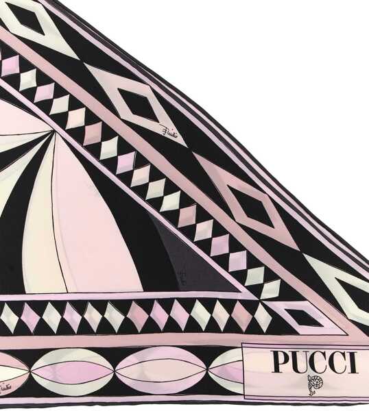 Esarfe PUCCI Triangle Scarf In Necklace Print PINK Femei (BM 19189133) 2