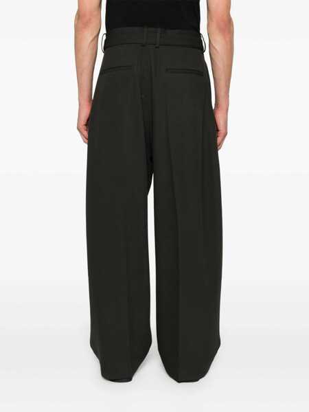 Pantaloni STUDIO NICHOLSON Studio Nicholson Vital Belted Pant Clothing Black Barbati (BM 19189743) 4