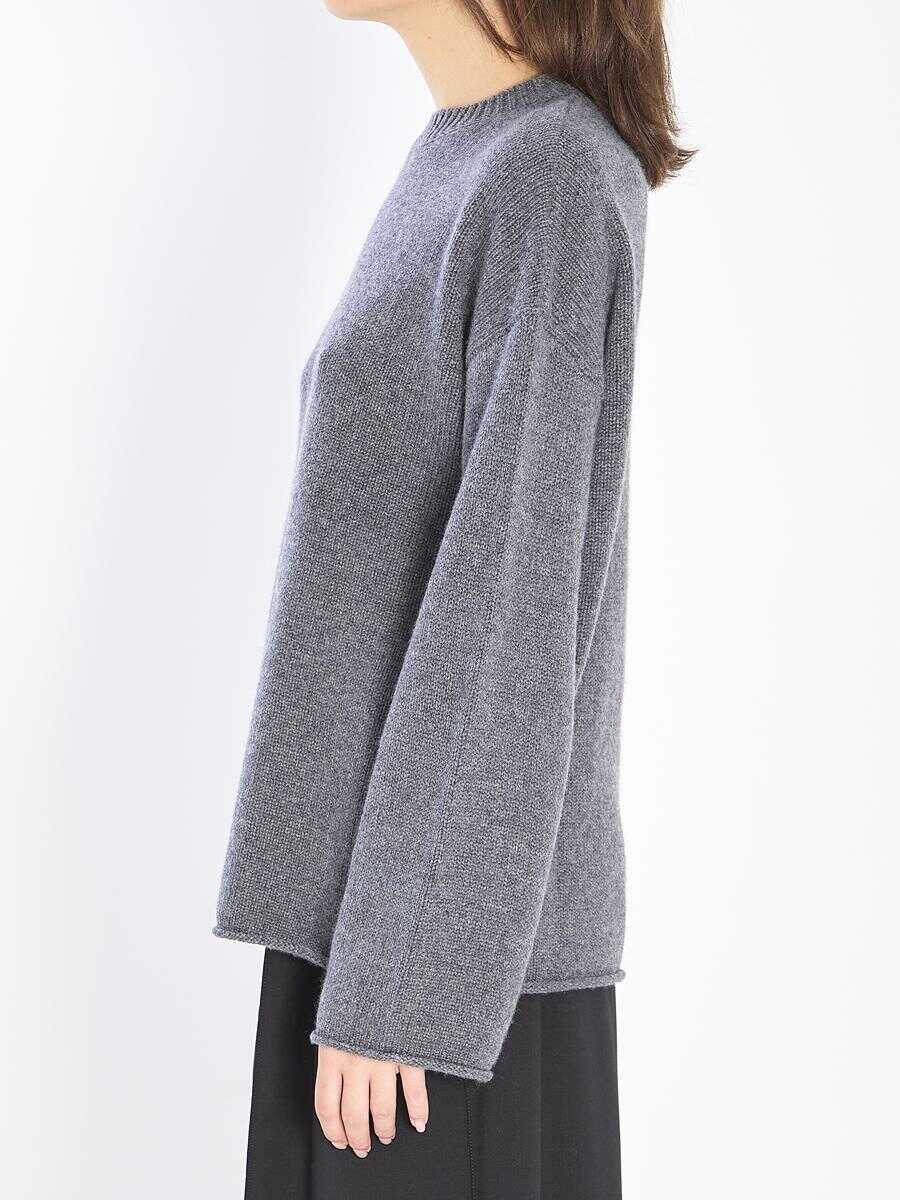 Pulovere Lisa Yang Kristy Crew-Neck Sweater GREY Femei (BM 19190073) 3