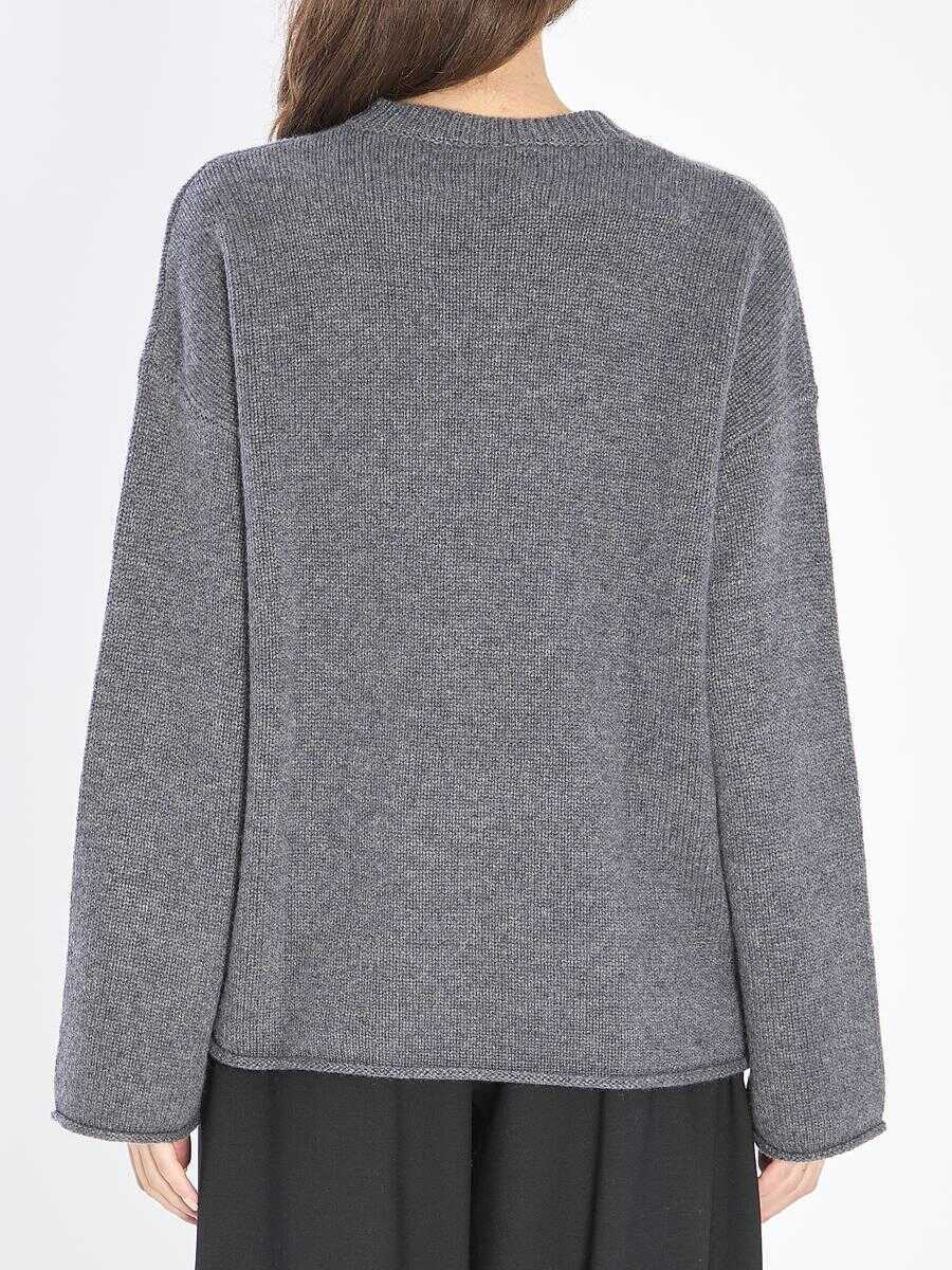 Pulovere Lisa Yang Kristy Crew-Neck Sweater GREY Femei (BM 19190073) 4