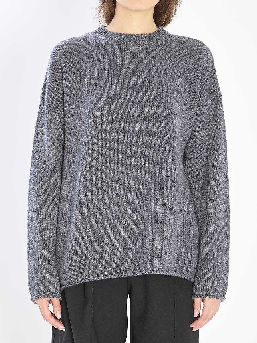 Pulovere Lisa Yang Kristy Crew-Neck Sweater GREY Femei (BM 19190073) 1