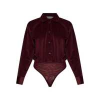 Camasi Max Mara "Fertile" Velvet Body Shirt Clothing Femei