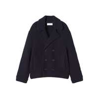 Geci Lanvin Lanvin Knit Peacoat In Wool Barbati