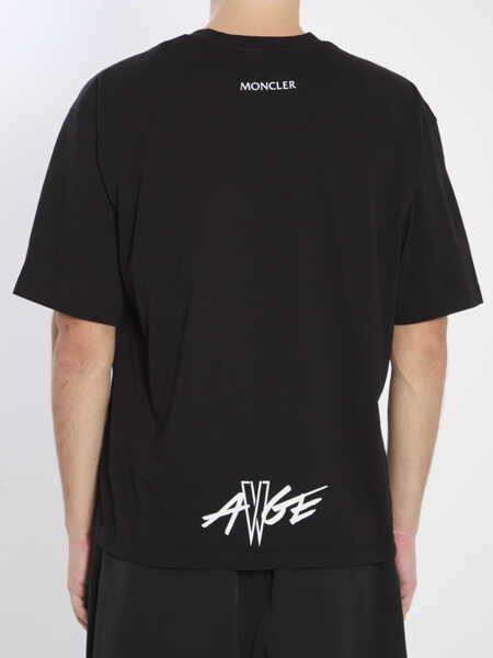 Tricouri Moncler X Asap Rocky Cotton T-Shirt BLACK Barbati (BM 19192949) 4