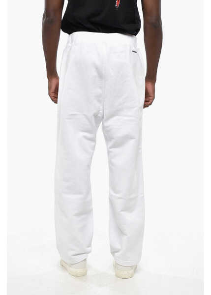 Pantaloni de trening DSQUARED2 Brushed Cotton Chill Out Sweatpants White Barbati (BM 19205054) 2