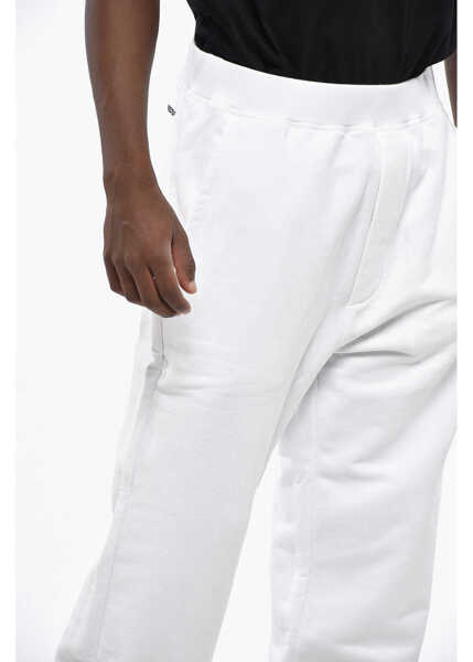 Pantaloni de trening DSQUARED2 Brushed Cotton Chill Out Sweatpants White Barbati (BM 19205054) 3