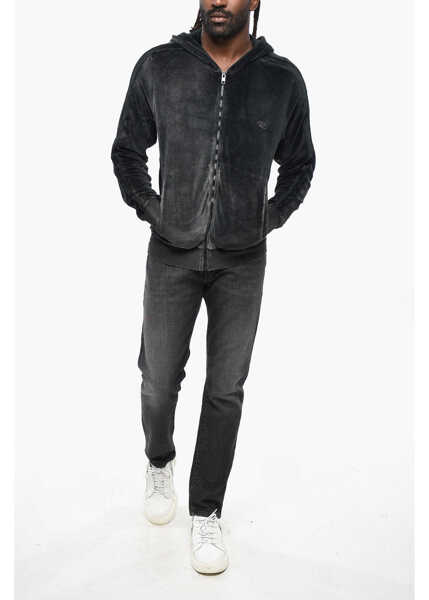 Bluze de trening Diesel Red Tag Chenille Clock Hoodie Black Barbati (BM 19205057) 4