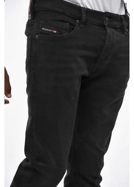 Blugi slim fit Diesel Cotton Tepphar Skinny Fit Denims 16Cm Black Barbati (BM 19205063) 3