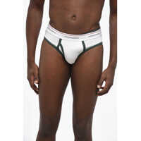 Chiloti Stretch Cotton Brief With Contrasting Print Barbati