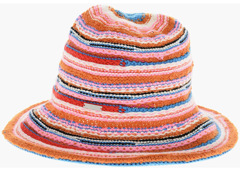 Caciuli DSQUARED2 Knitted Bucket Hat With Striped Motif Multicolor Barbati (BM 19205078) 2