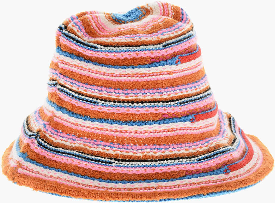 Caciuli DSQUARED2 Knitted Bucket Hat With Striped Motif Multicolor Barbati (BM 19205078) 3