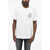Diesel Solid Color T-Just 6-2 Crew-Neck T-Shirt With Contrasting Pr White