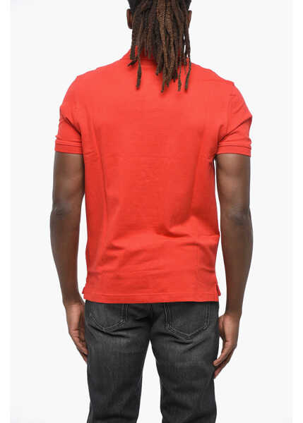 Tricouri Polo Diesel Stretch Cotton T-Smith 8-3 Polo Shirt With Embossed Logo Red Barbati (BM 19205096) 2