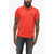 Diesel Stretch Cotton T-Smith 8-3 Polo Shirt With Embossed Logo Red