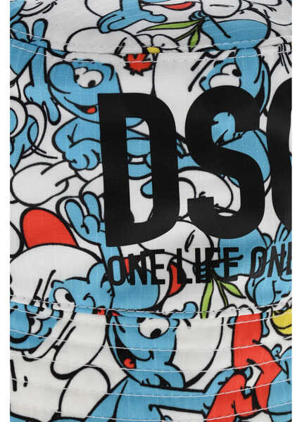 Caciuli DSQUARED2 Olop Printed Nylon Puffi Bucket Hat Multicolor Femei (BM 19205099) 3