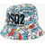 DSQUARED2 Olop Printed Nylon Puffi Bucket Hat Multicolor