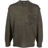 Pulovere Virgin Wool Crew-Neck Sweater With Breast Pocket Barbati