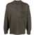 DSQUARED2 Virgin Wool Crew-Neck Sweater With Breast Pocket Military Green