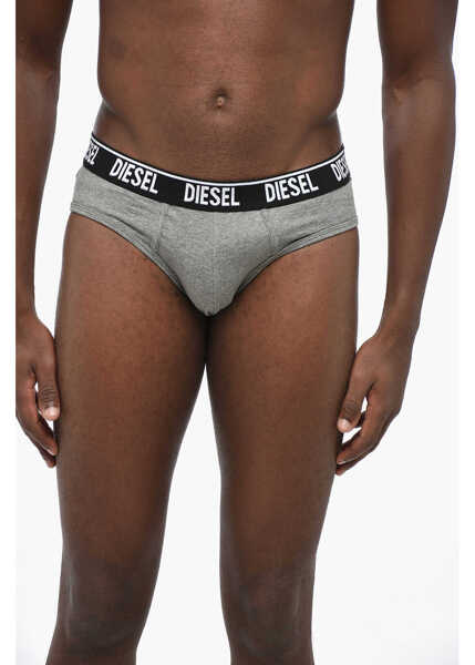 Chiloti Diesel Set Of 3 Stretch Cotton Umbr-Andre Briefs With Logoed Elasti Multicolor Barbati (BM 19205114) 2