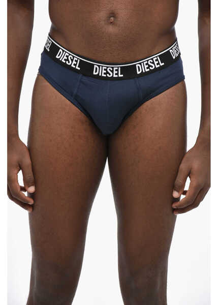 Chiloti Diesel Set Of 3 Stretch Cotton Umbr-Andre Briefs With Logoed Elasti Multicolor Barbati (BM 19205114) 4