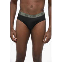 Chiloti pentru Barbati - Chiloti Diesel Set Of 3 Stretch Cotton Umbr-Andre Briefs With Logoed Elasti Black Barbati (BM 19205123) - B-mall.ro