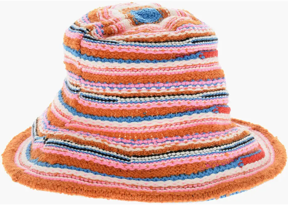 Caciuli DSQUARED2 Knitted Bucket Hat With Striped Motif Multicolor Femei (BM 19205147) 2