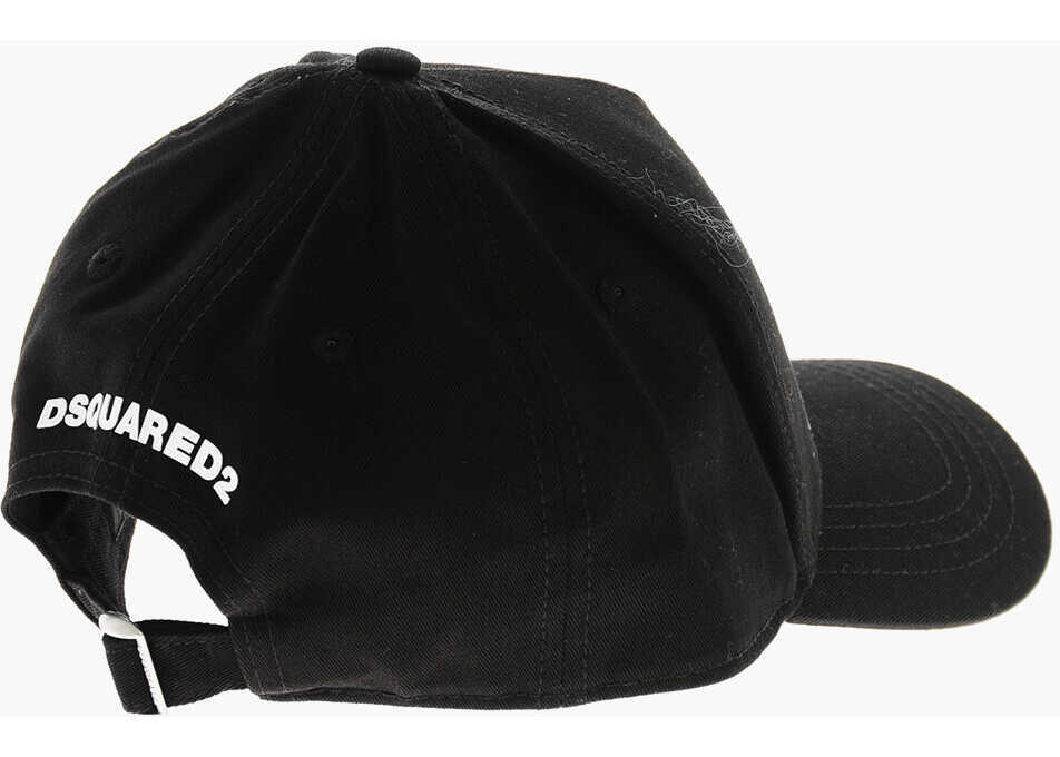 Sepci DSQUARED2 Printed Honda Baseball Cap Black Barbati (BM 19205150) 2