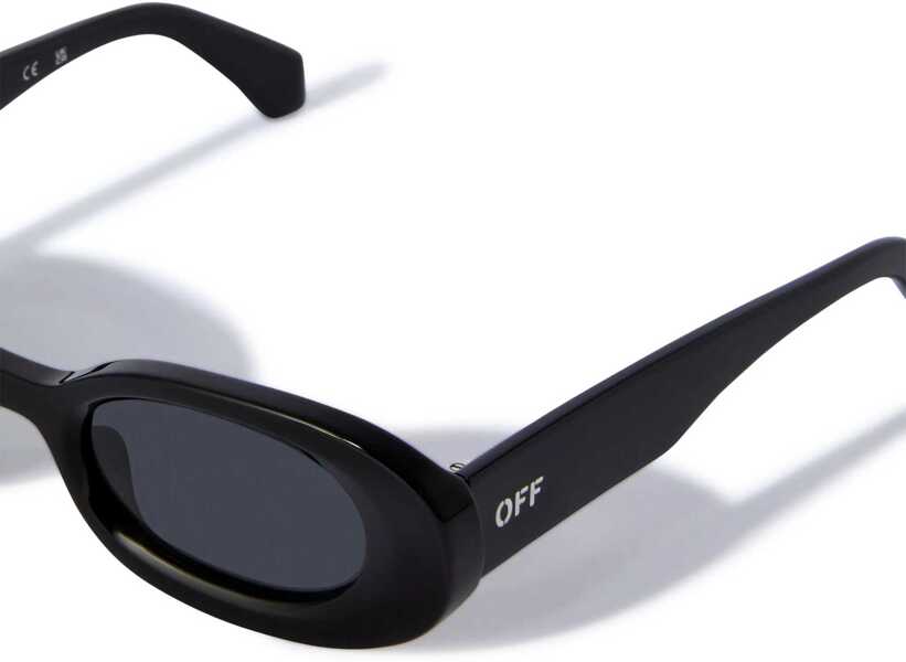 Ochelari de soare Off-White Solid Color Amalfi Sunglasses With Oval Frame Black Femei (BM 19205171) 2