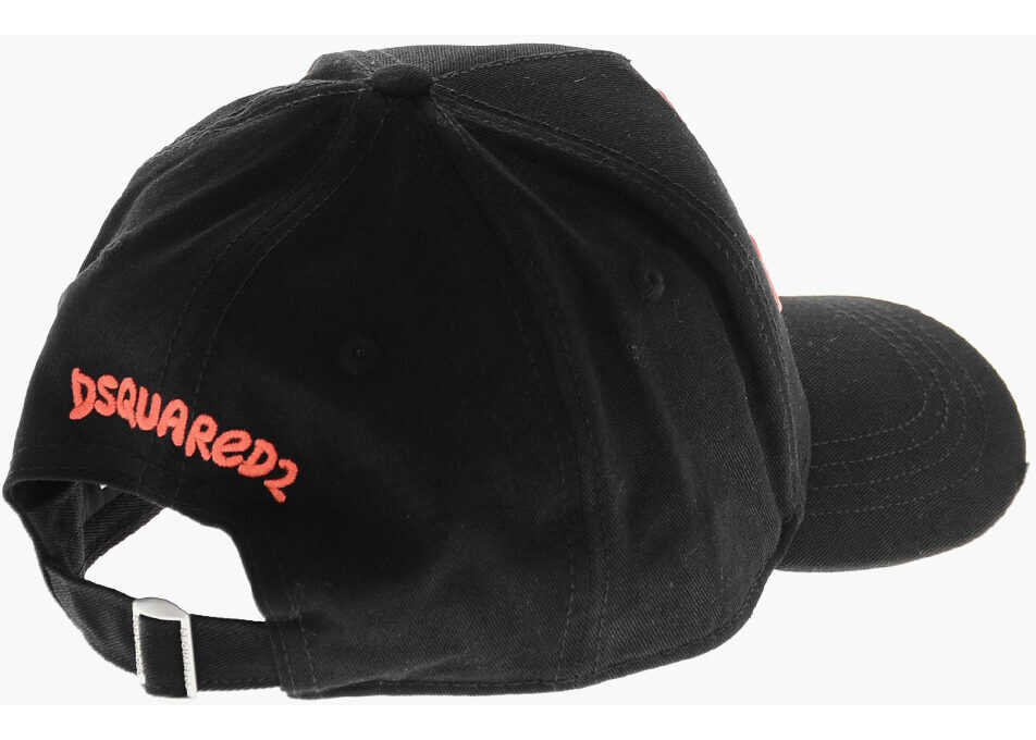 Sepci DSQUARED2 Embossed Print Oops Baseball Cap Black Barbati (BM 19205174) 2