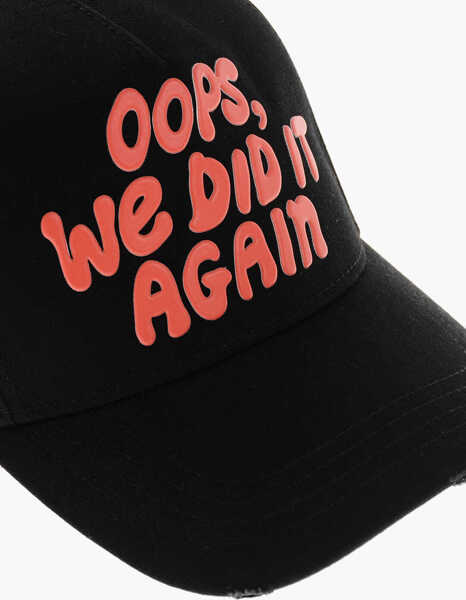 Sepci DSQUARED2 Embossed Print Oops Baseball Cap Black Barbati (BM 19205174) 3