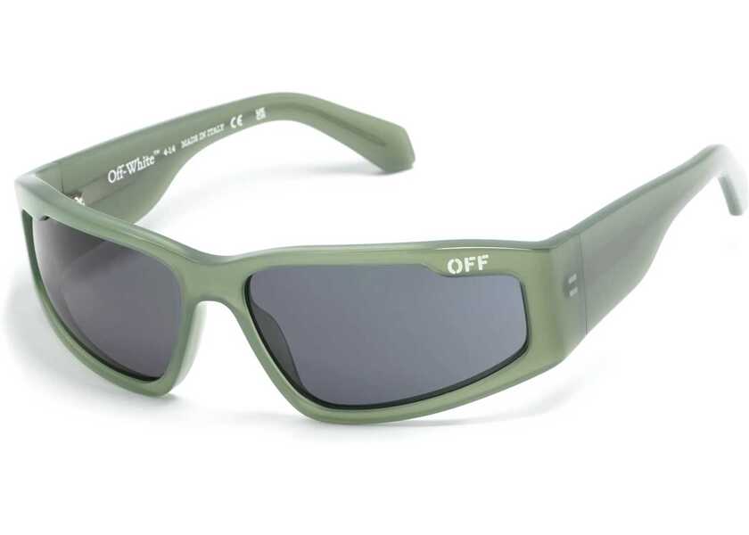 Ochelari de soare Off-White Solid Color Kimball Biker Sunglasses Green Femei (BM 19205183) 2