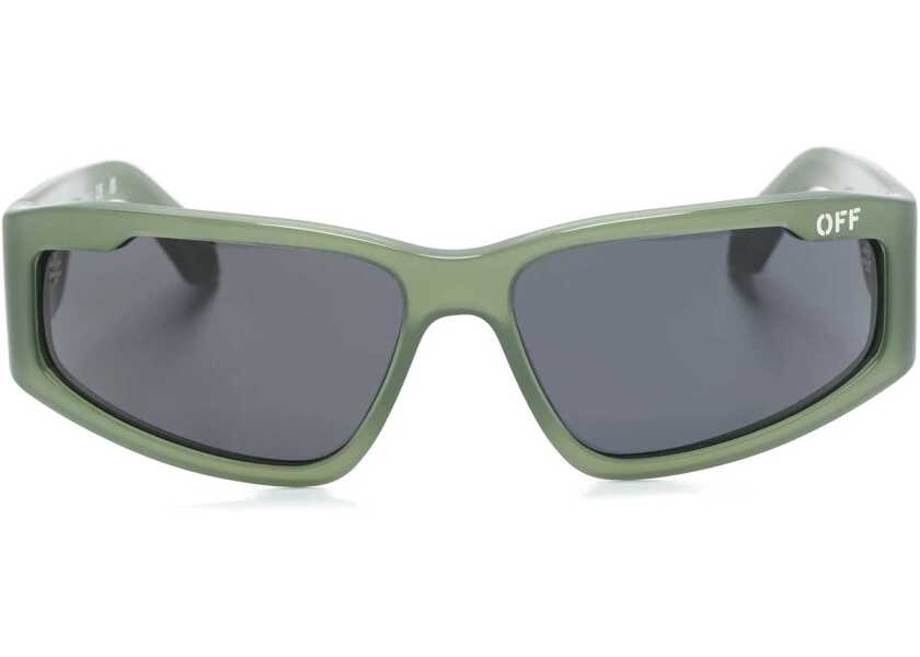 Ochelari de soare Off-White Solid Color Kimball Biker Sunglasses Green Femei (BM 19205183) 1