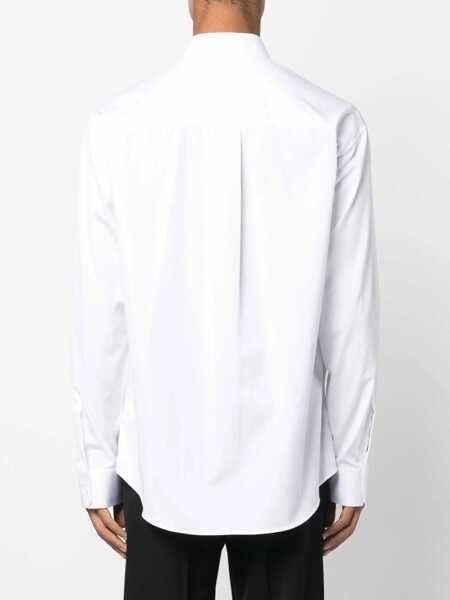 Camasi casual DSQUARED2 Popeline 1995 Shirt With Standard Collar White Barbati (BM 19207688) 4