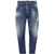 DSQUARED2 Regular Waist Stretch Denim Bro Jeans 19Cm Blue