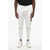 DSQUARED2 Solid Color Sexy Cargo Fit Pants With Contrasting Patch White