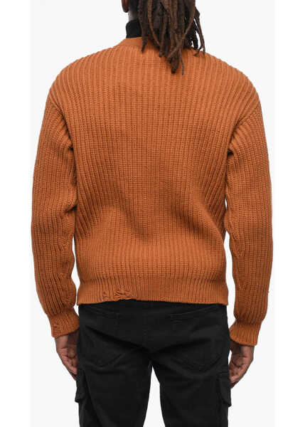 Cardigane DSQUARED2 Cotton Blend V-Neck Cardigan Brown Barbati (BM 19207715) 2